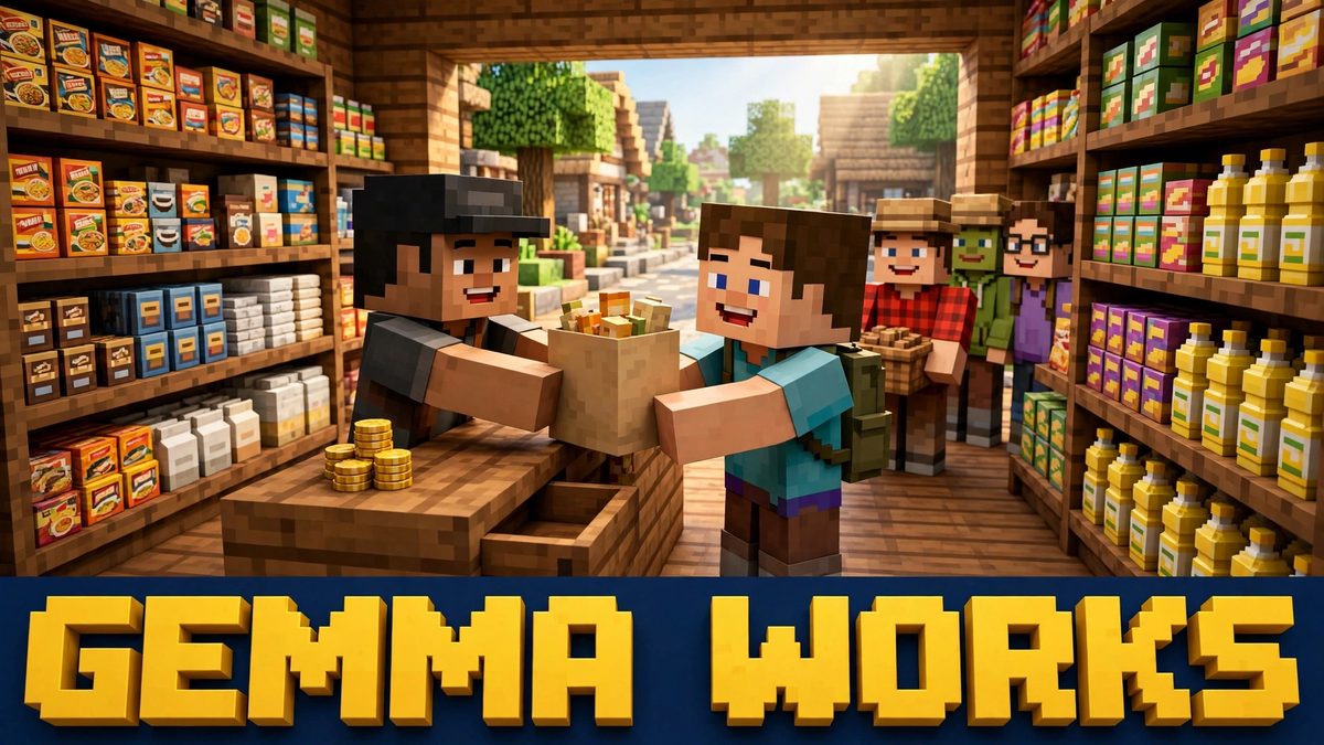 Splash art WarungMadura — simulasi warung 3D, Game Unggulan GEMMA WORKS